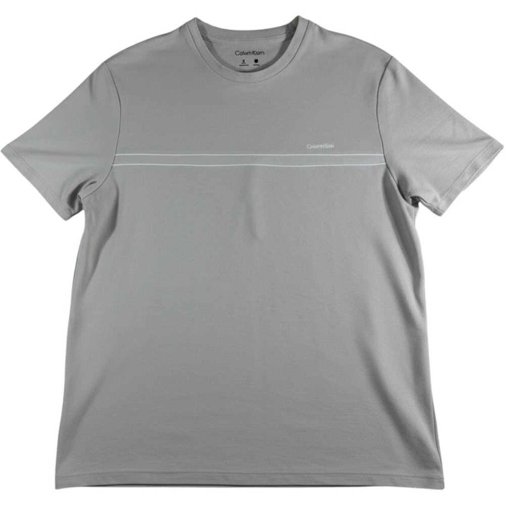 Calvin Klein Men's L T-Shirt Tan Quick Dry Wicking Performance Active Crew Neck